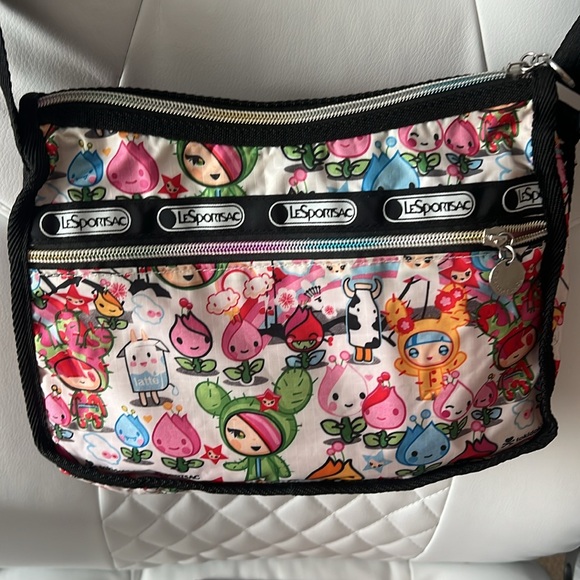 Tokidoki for LeSportsac NWOT crossbody or shoulder bag with make up bag inside - Picture 3 of 7